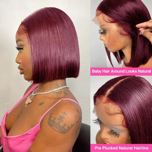 Bob wig rouge